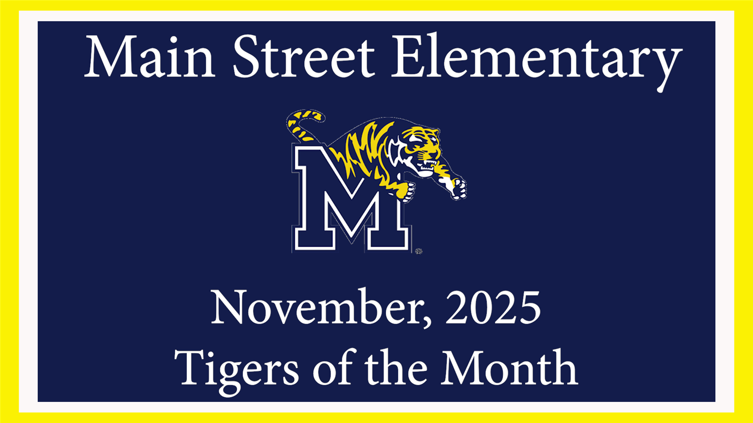  Nov 25 tigers of the month